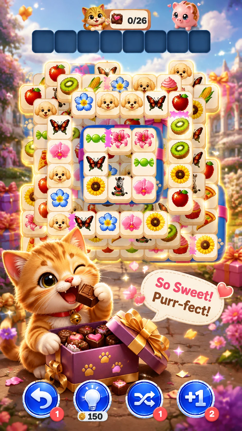 Kitty Triple Tile Match screenshot
